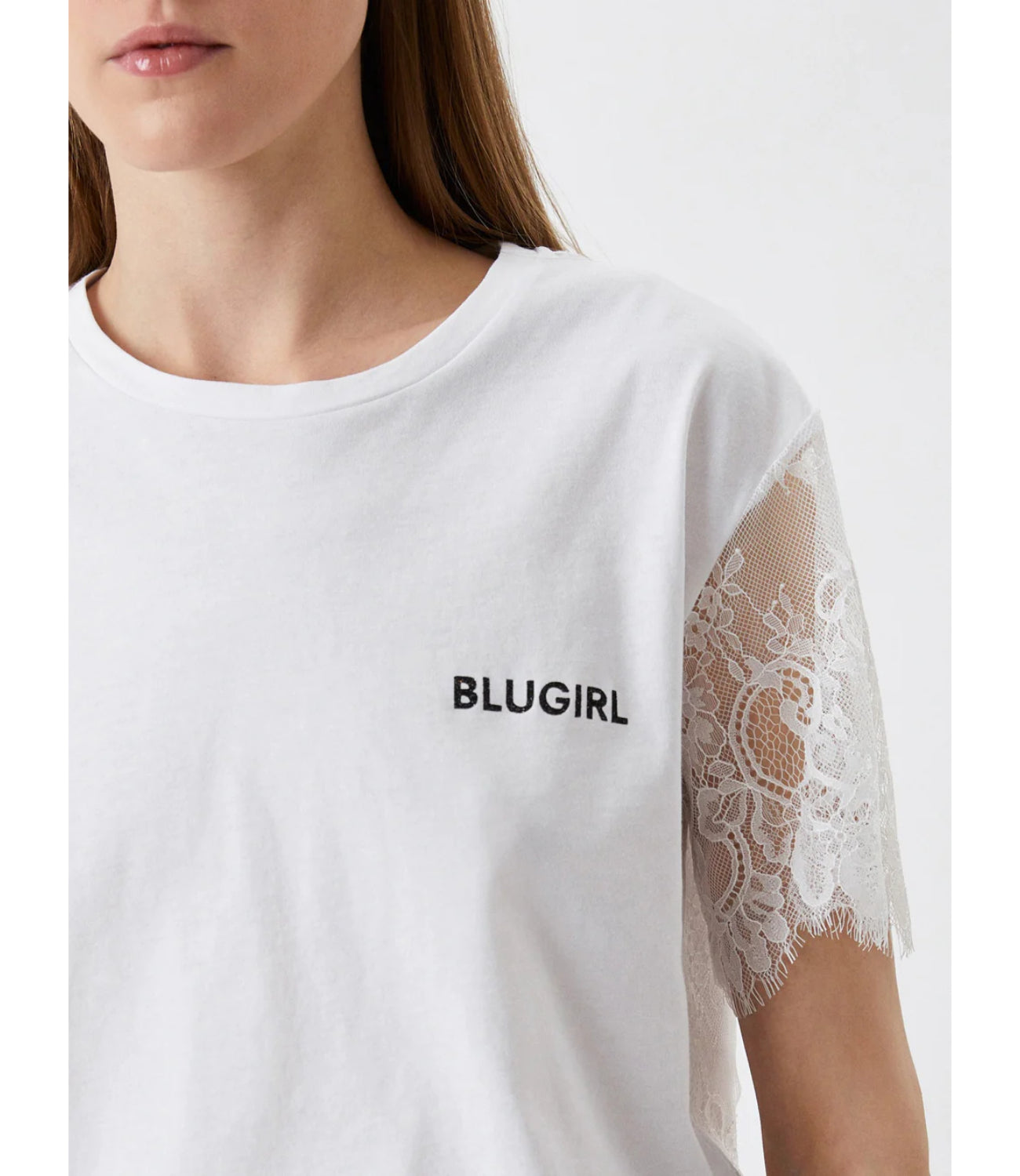 Blugirl T-shirt Donna Mod. RA3218 J5923 09194 WHITE Bianco