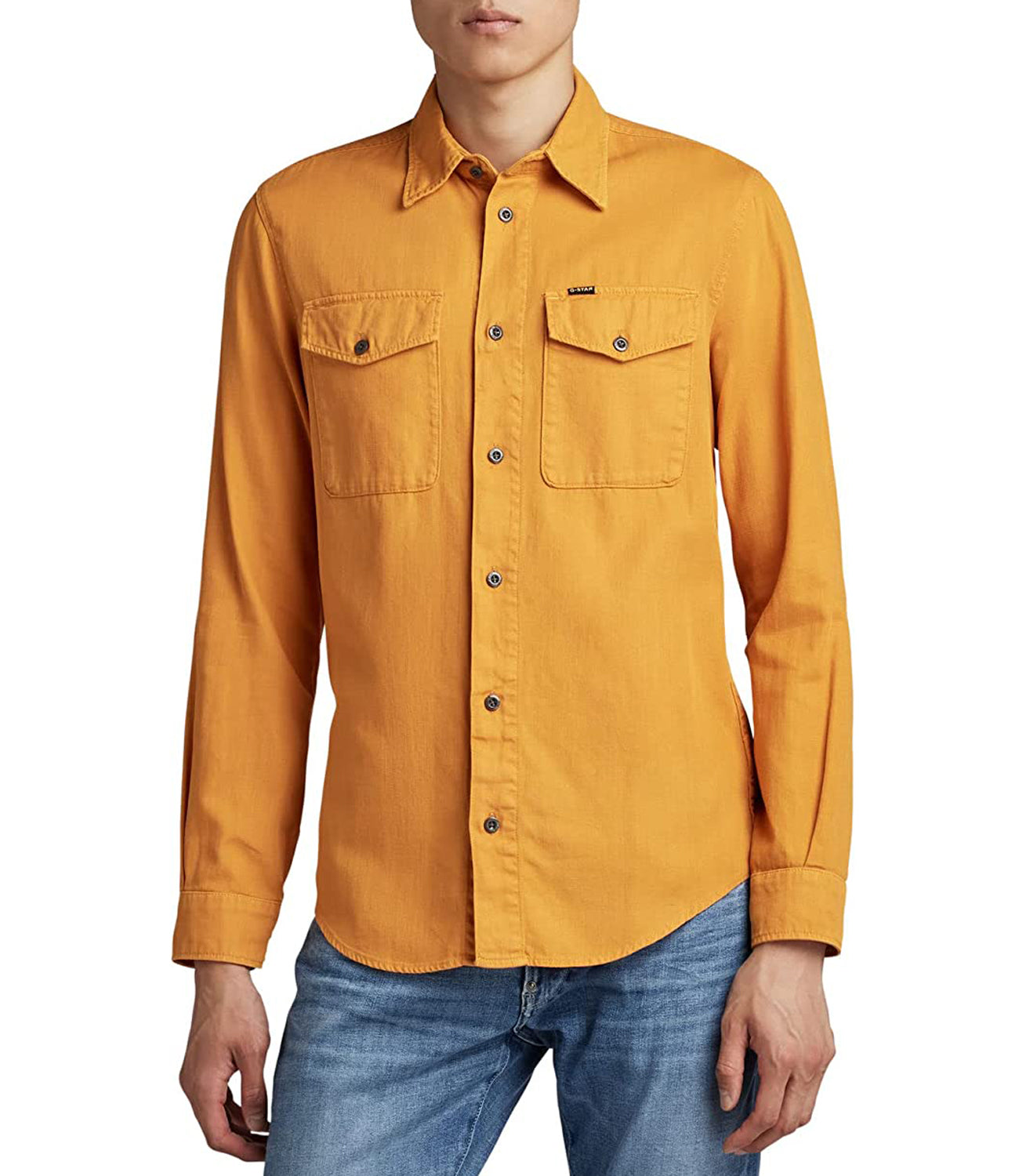 G-Star Camicia m/l Uomo Mod. D20165 7647 D849 Senape Giallo