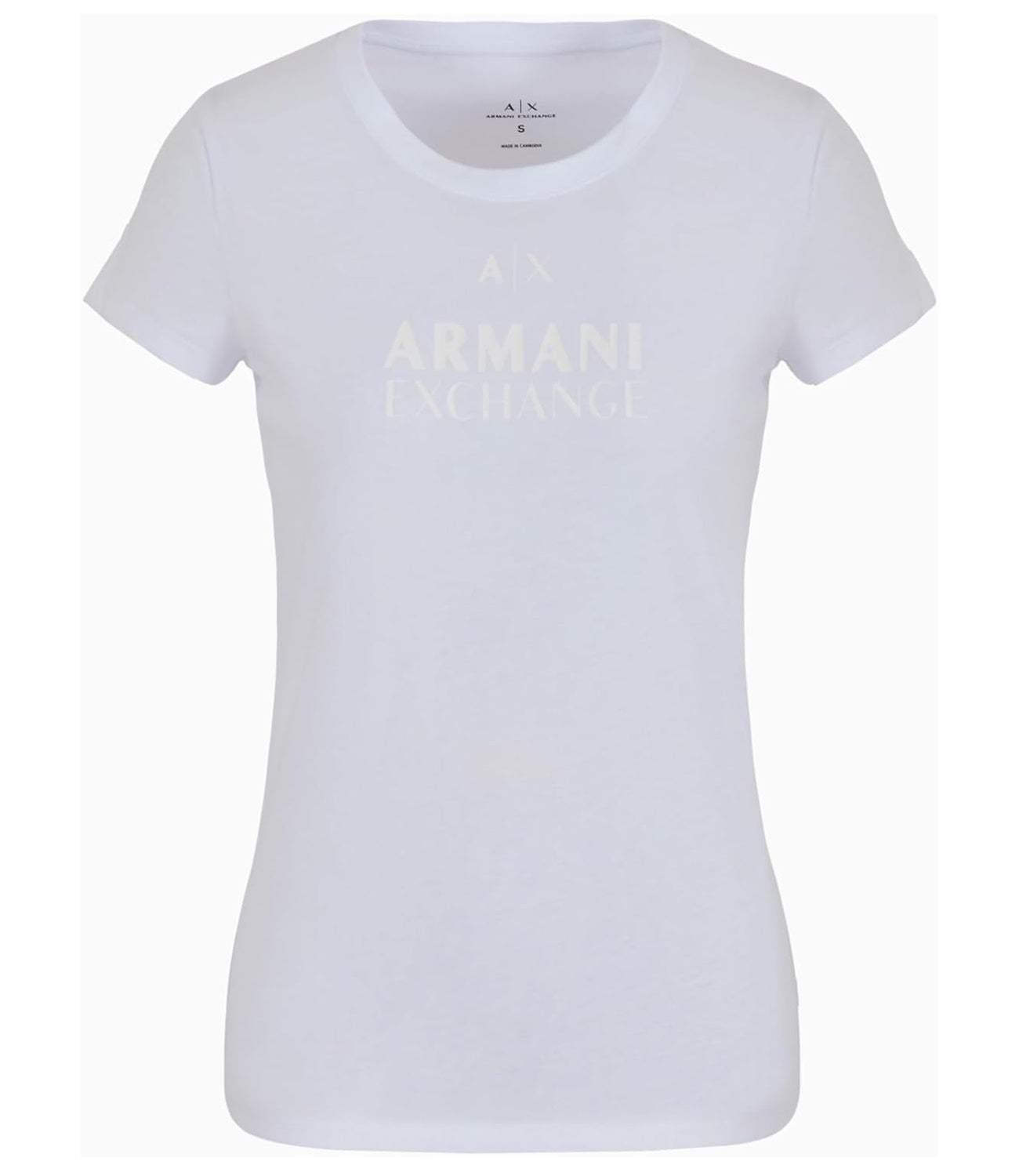 A|X Armani Exchange T-shirt Donna Mod. 3DYT11 YJG3Z 1000 White Bianco