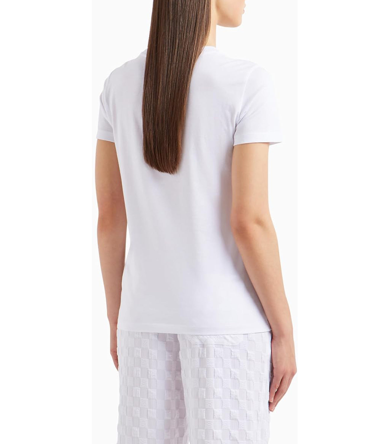 A|X Armani Exchange T-shirt Donna Mod. 3DYT59 YJ3RZ 1000 White Bianco