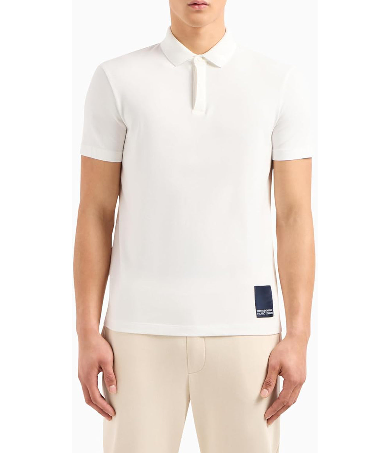 A|X Armani Exchange Polo Manica Corta Uomo Mod. 3DZFHH ZJXHZ 1116 White Bianco