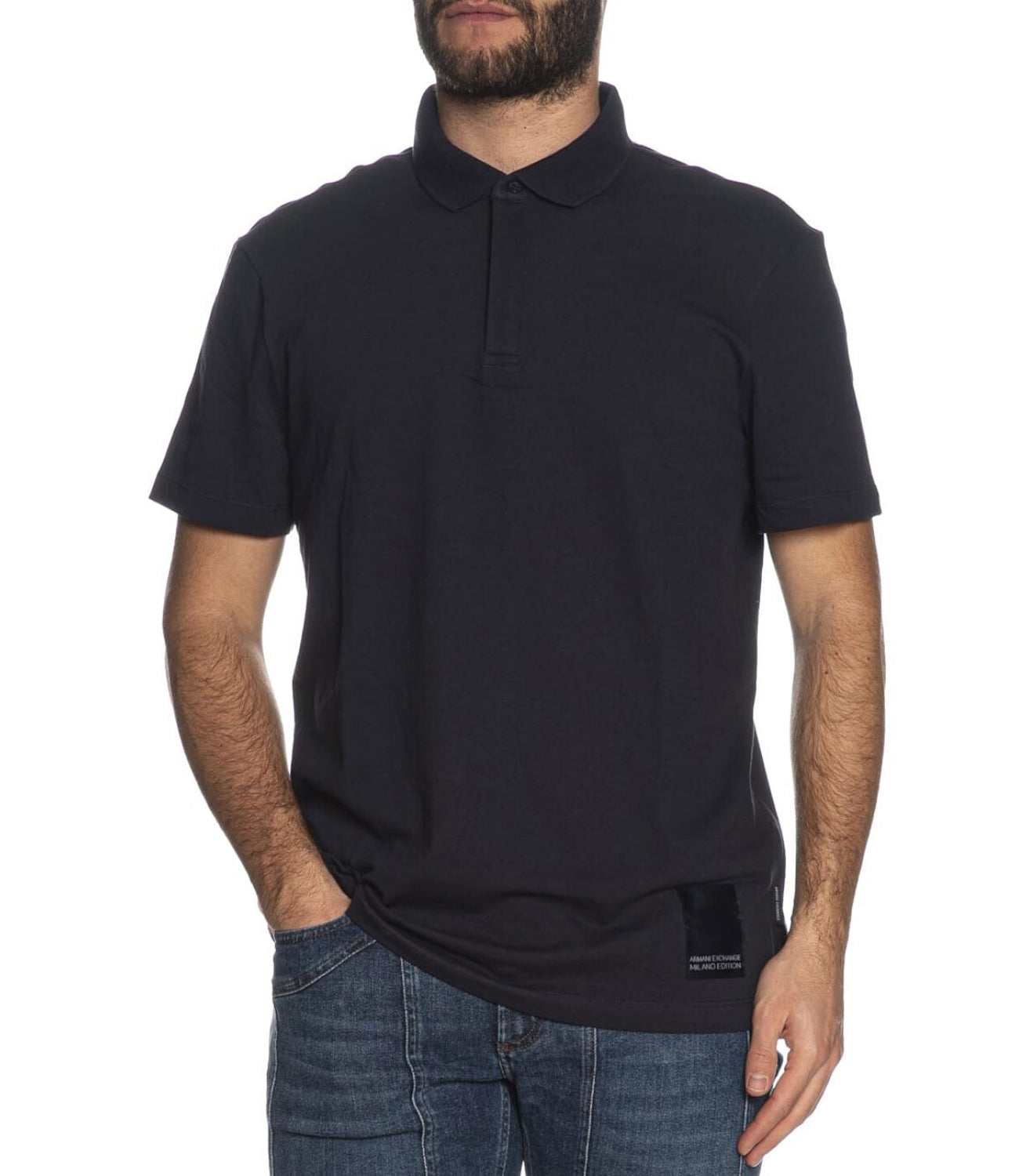 A|X Armani Exchange Polo M/C Uomo Mod. 3DZFHH ZJXHZ 15CX Blu