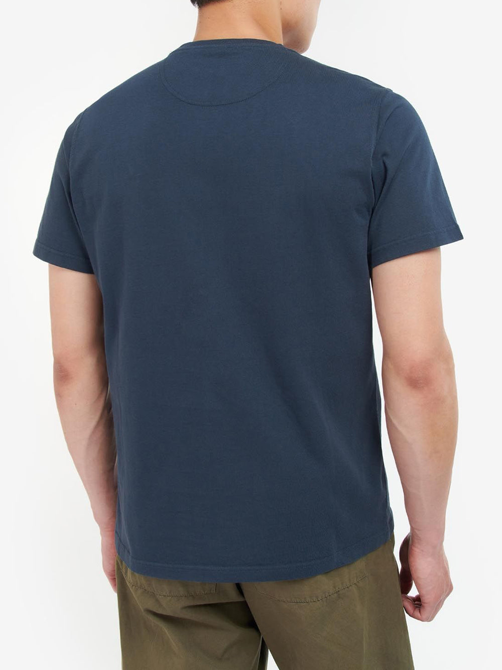 T-shirt Barbour Langdon Pocket da Uomo - Blu