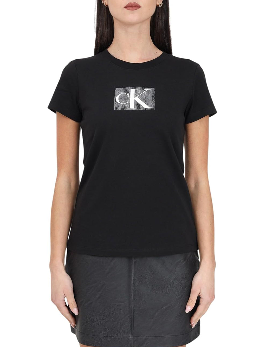 Calvin Klein Calvin Klein Jeans T-shirt Donna Mod. J20J222961 BEH Black Nero