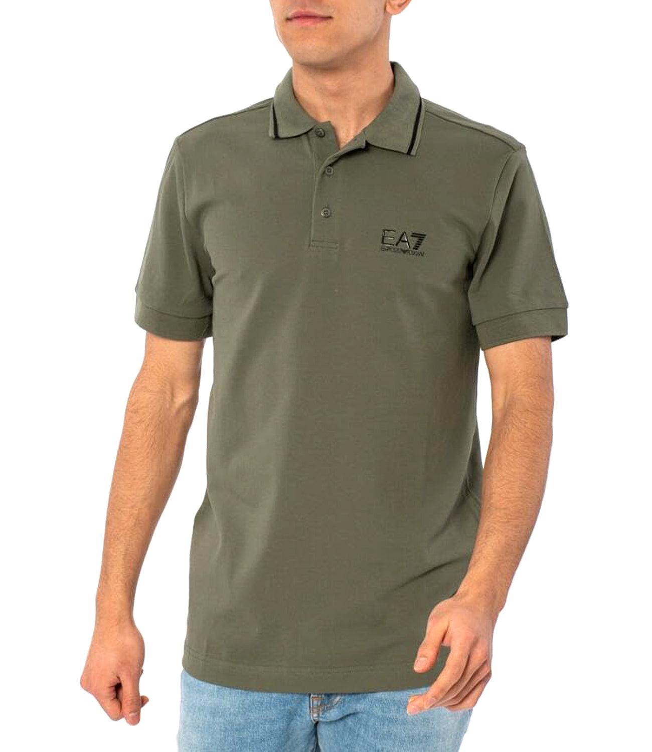 EA7 Polo Manica Corta Uomo Mod. 8NPF06 PJ04Z 1846 Verde