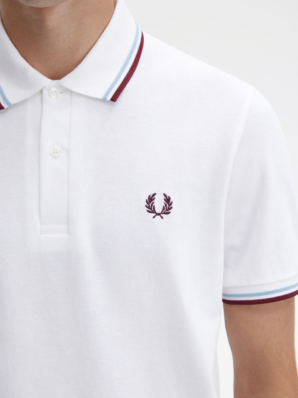 Polo Fred Perry Twin Tipped da Uomo - Bianco