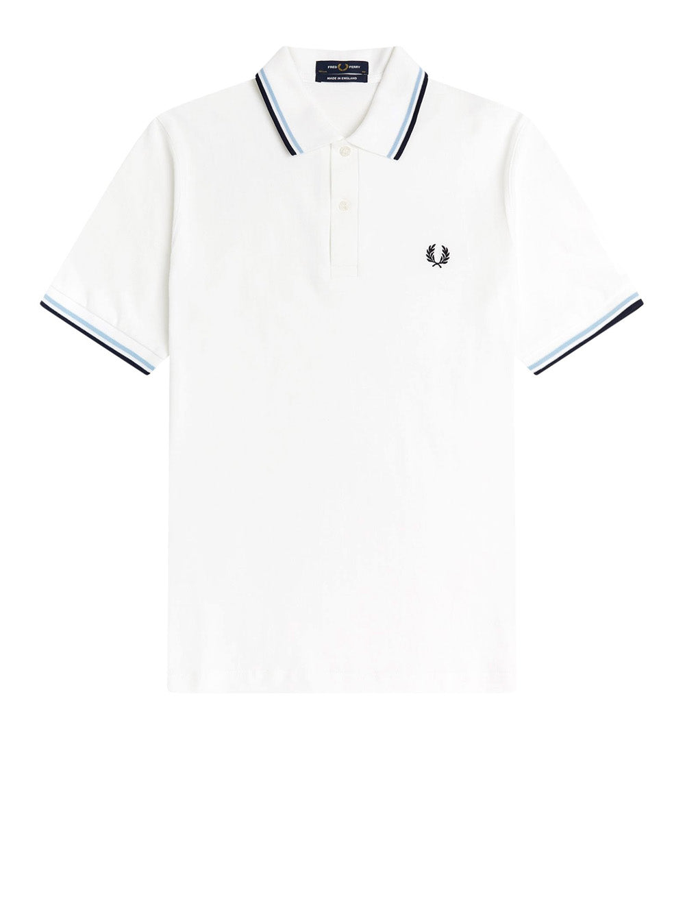 Polo Fred Perry Twin Tipped da Uomo - Bianco