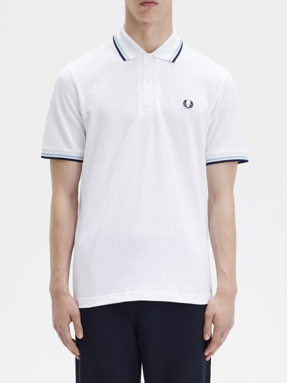 Polo Fred Perry Twin Tipped da Uomo - Bianco