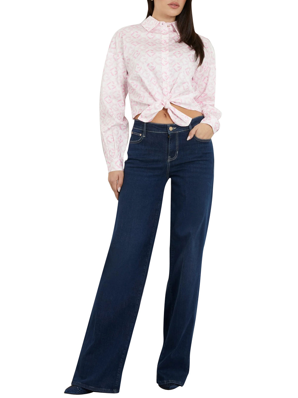 Guess Jeans Donna Mod. W4RA96 D5901 JPWA Denim Blu