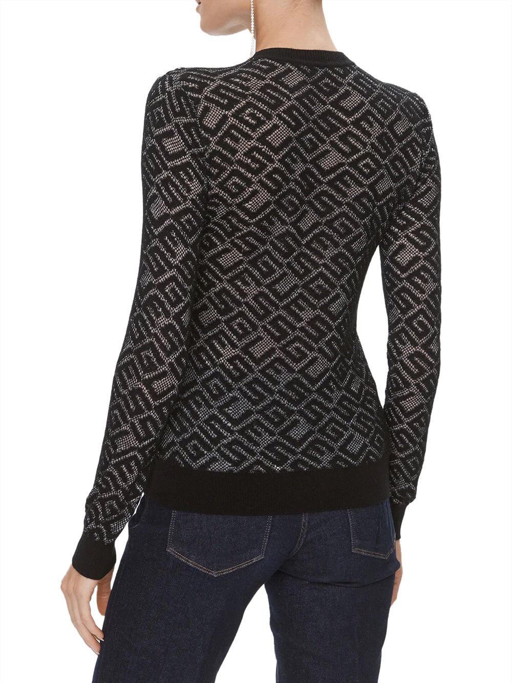 Guess Maglia Donna Mod. W4RR28 Z3C90 JBLK Black Nero