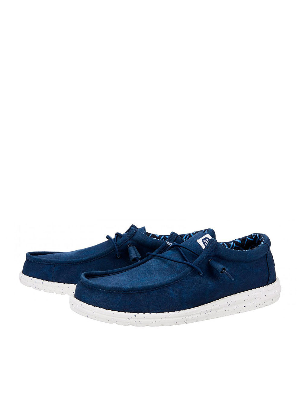 Slip On Hey Dude Wally Canvas da Uomo - Blu