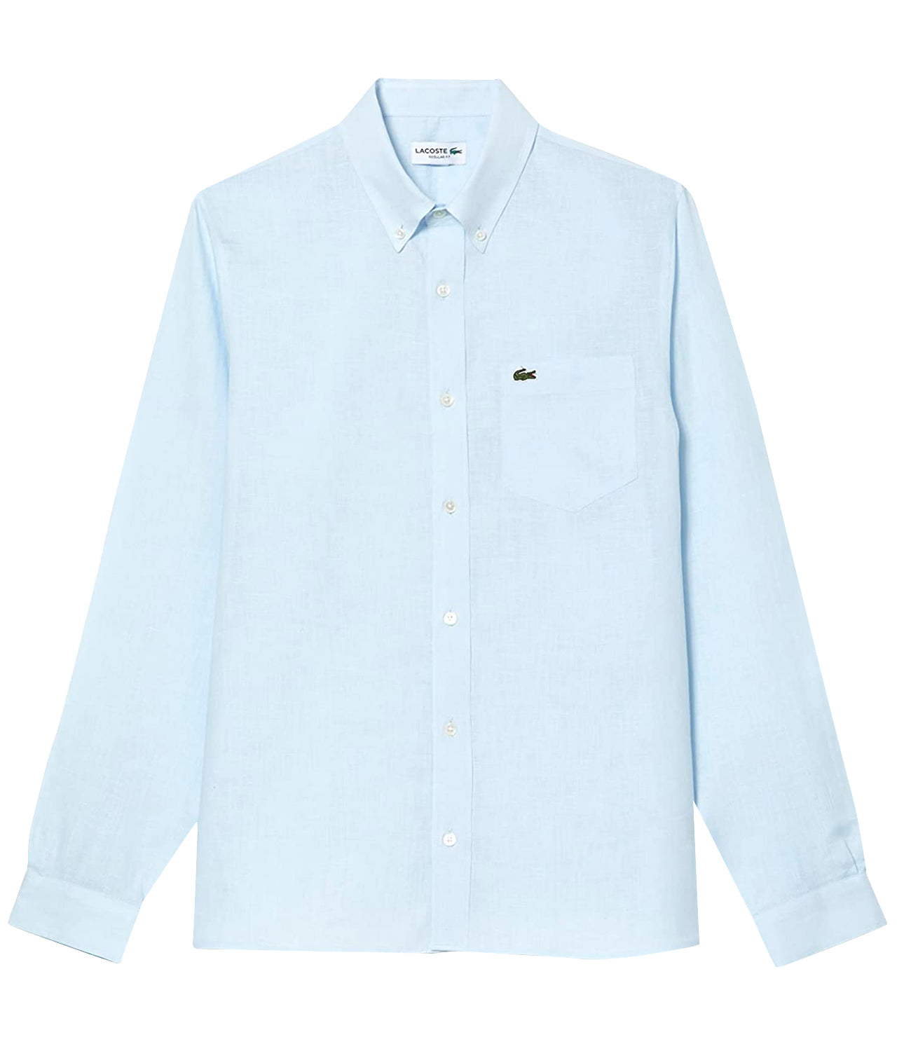 Lacoste Camicia manica lunga Uomo Mod. CH5692 LINO T01 Celeste Blu