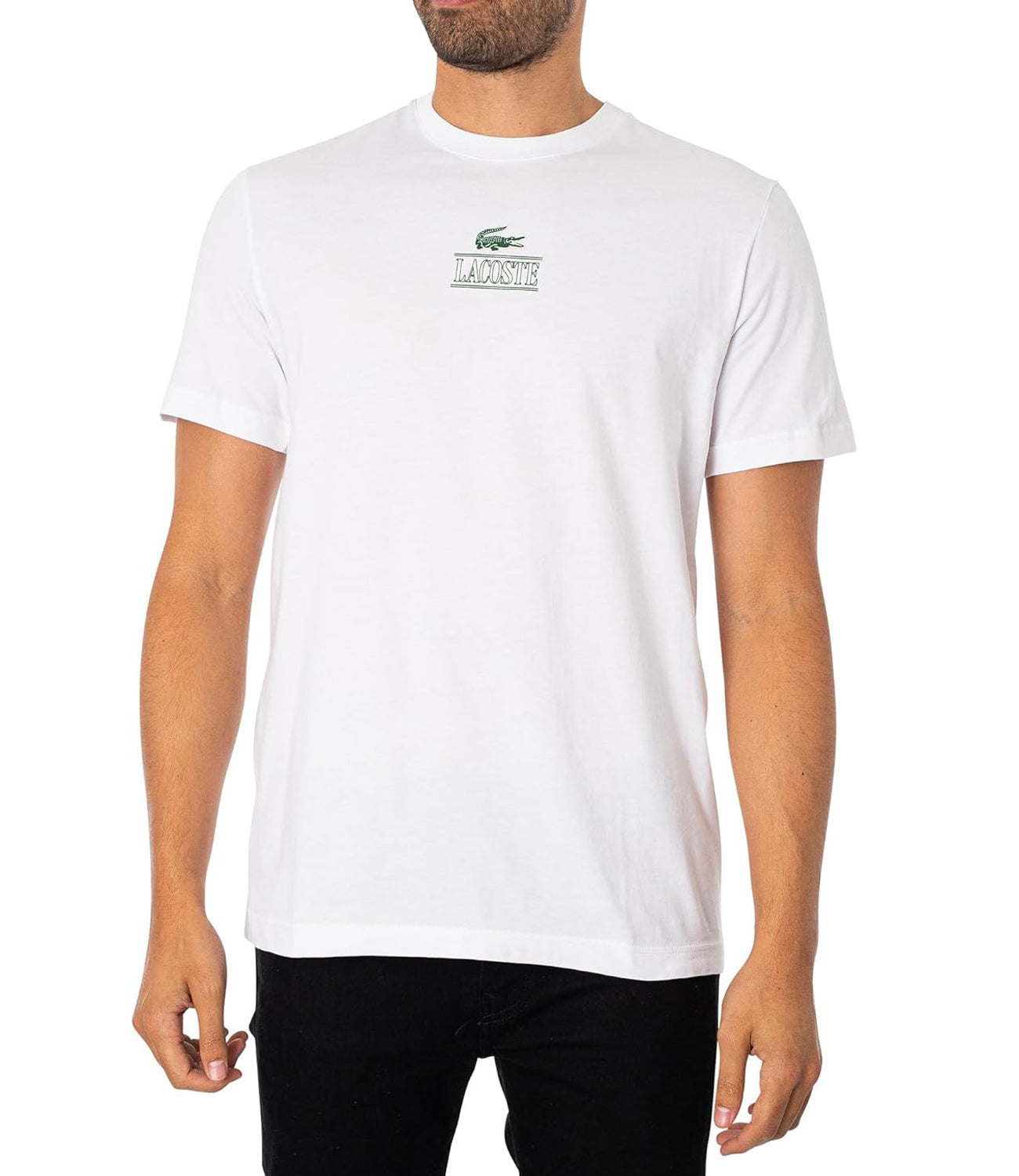 Lacoste T-shirt Uomo Mod. TH1147 001 White Bianco