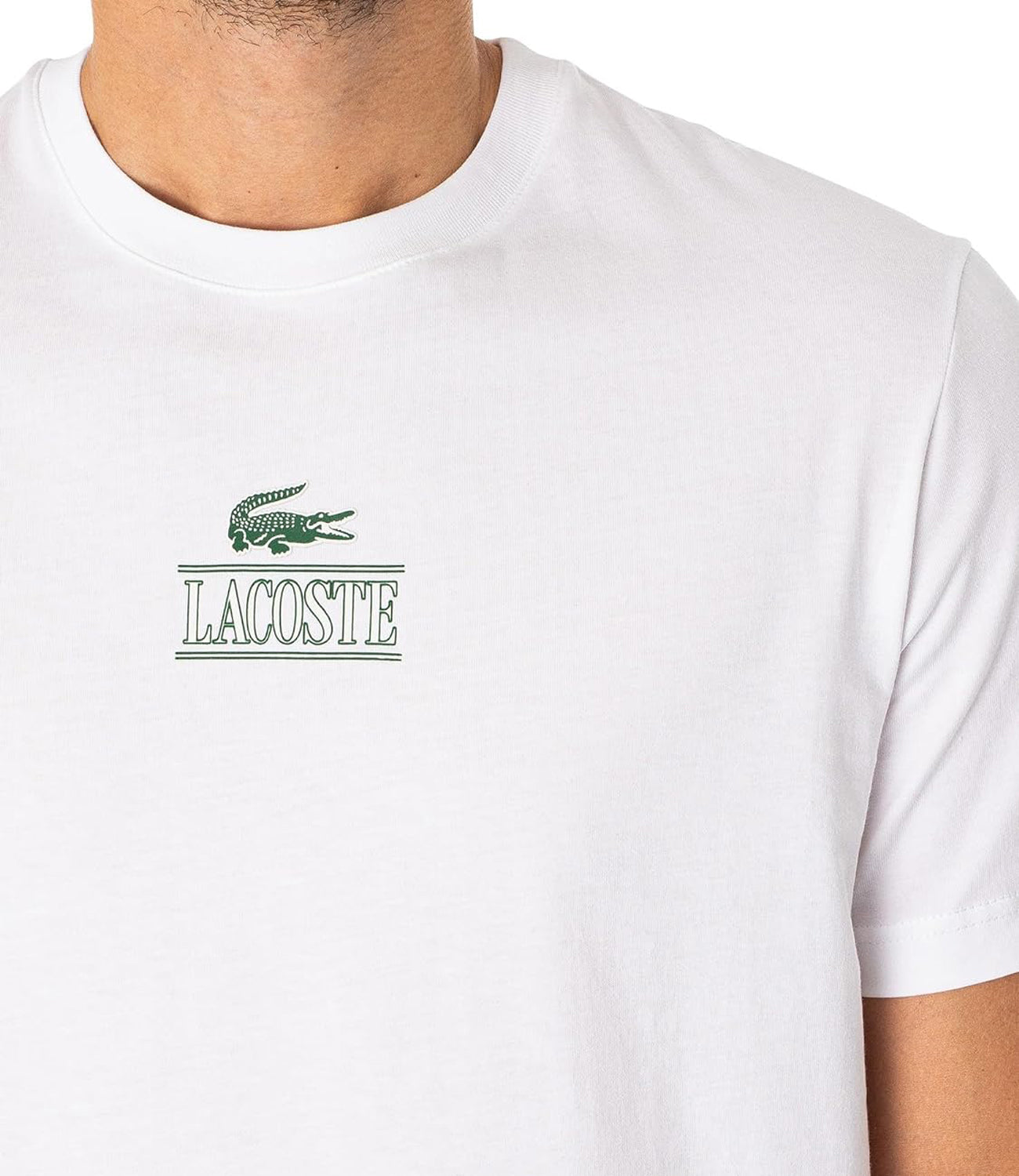 Lacoste T-shirt Uomo Mod. TH1147 001 White Bianco