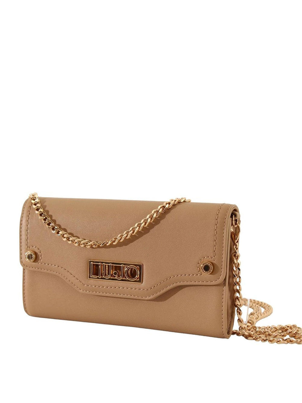 Portafoglio Liu Jo Ecs Xl Bifold W/Chain da Donna - Beige