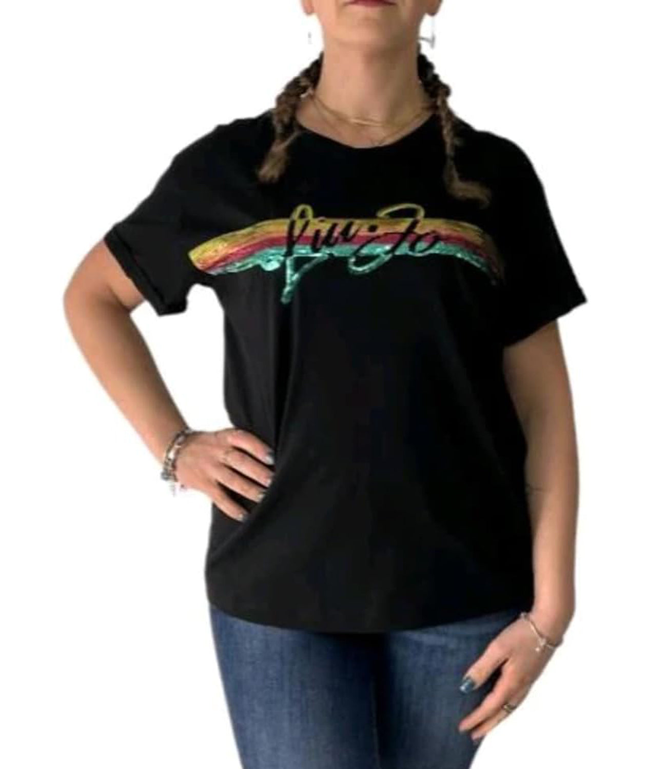 Liu Jo Liu Jo Beachwear T-shirt Donna Mod. VA4153 JS003 N9253 Black Nero