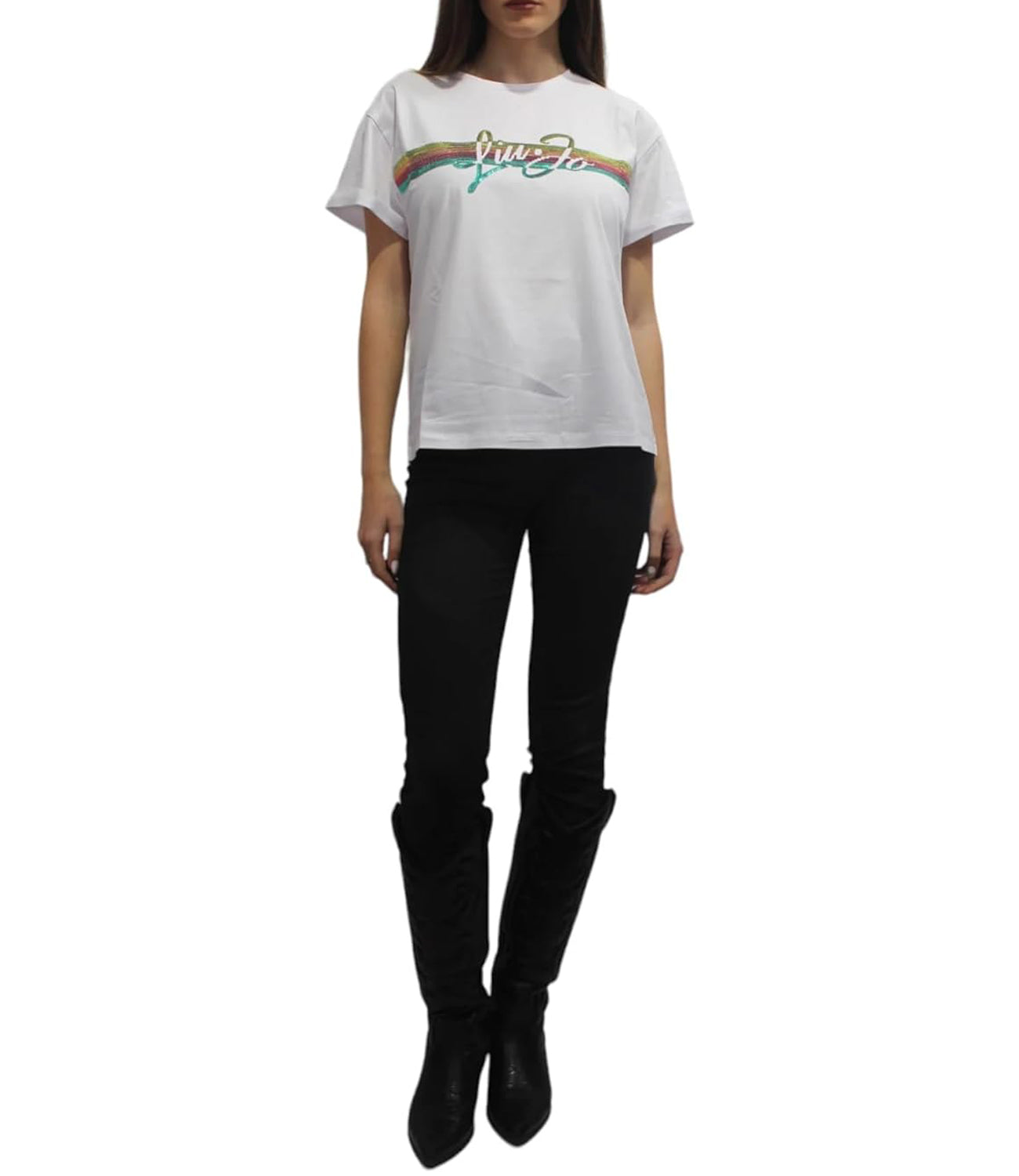 Liu Jo Liu Jo Beachwear T-shirt Donna Mod. VA4153 JS003 N9254 White Bianco