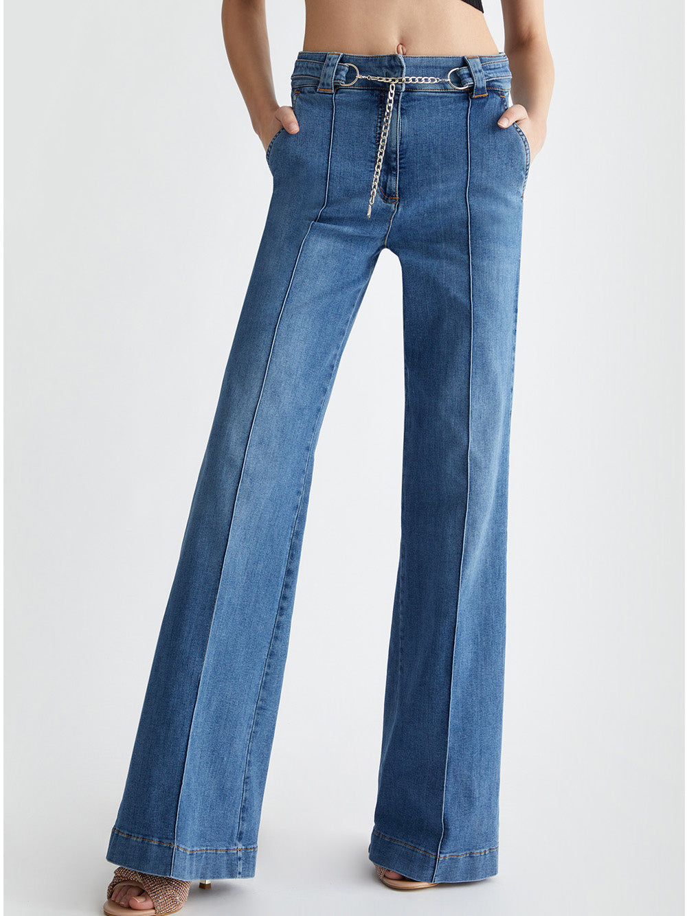 Jeans a Palazzo Liu Jo da Donna - Denim