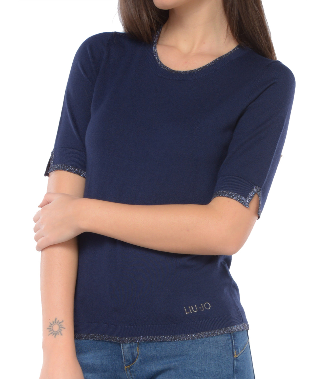 Liu Jo Maglia Donna Mod. MA4072 MS49I 93831 Blu