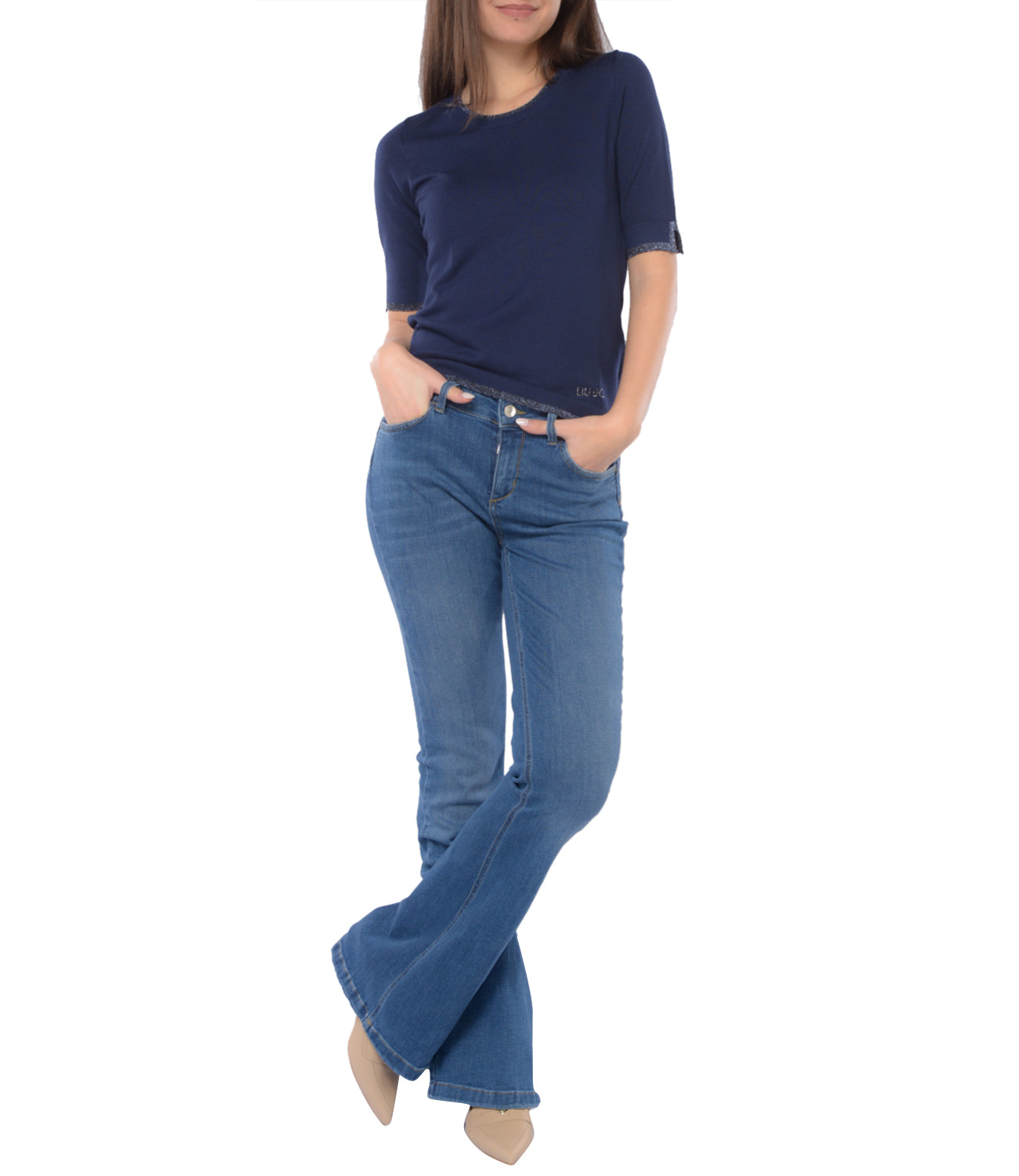 Liu Jo Maglia Donna Mod. MA4072 MS49I 93831 Blu