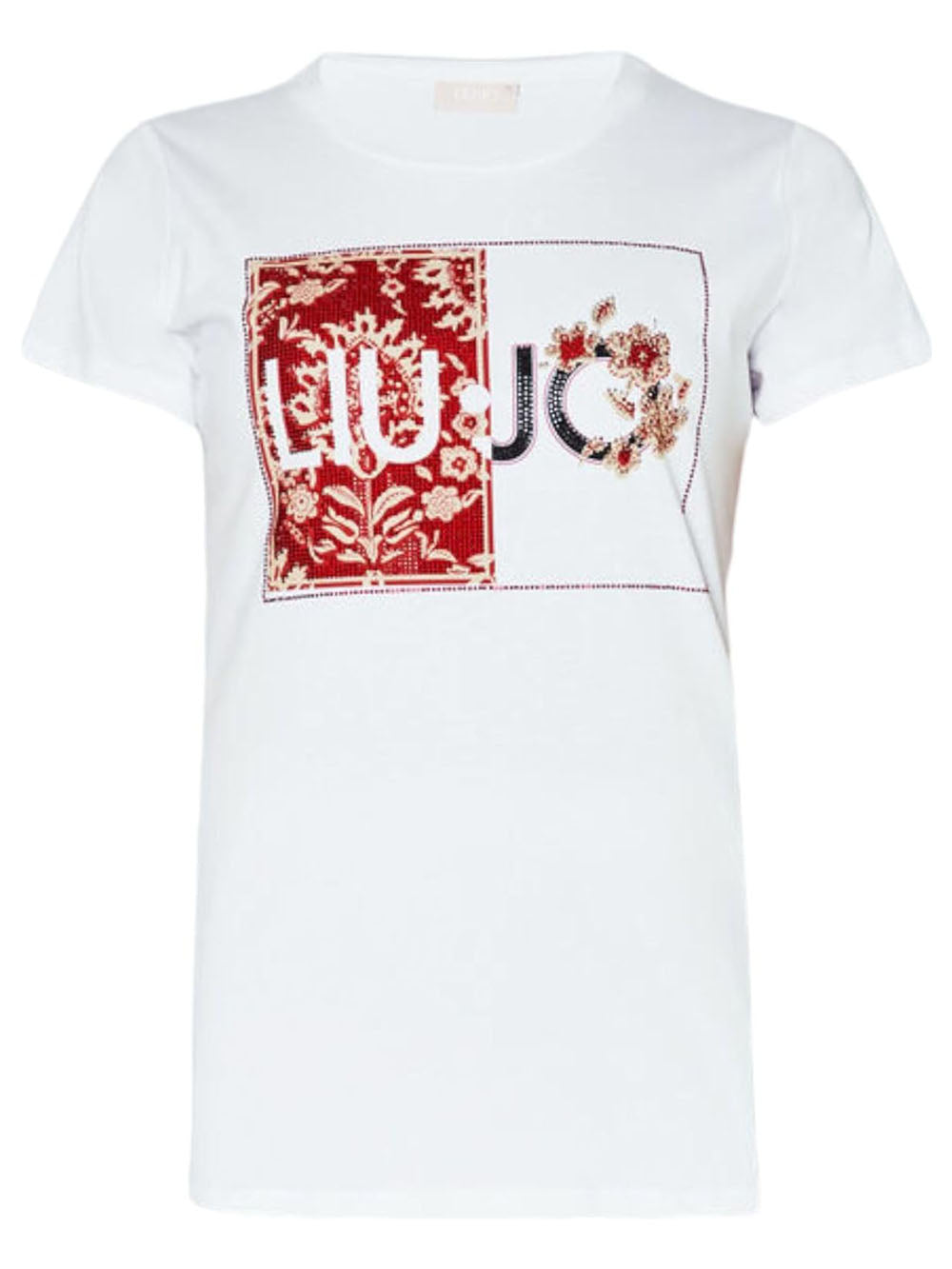 Liu Jo T-shirt Donna Mod. MA4340 JS923 N9335 White Bianco