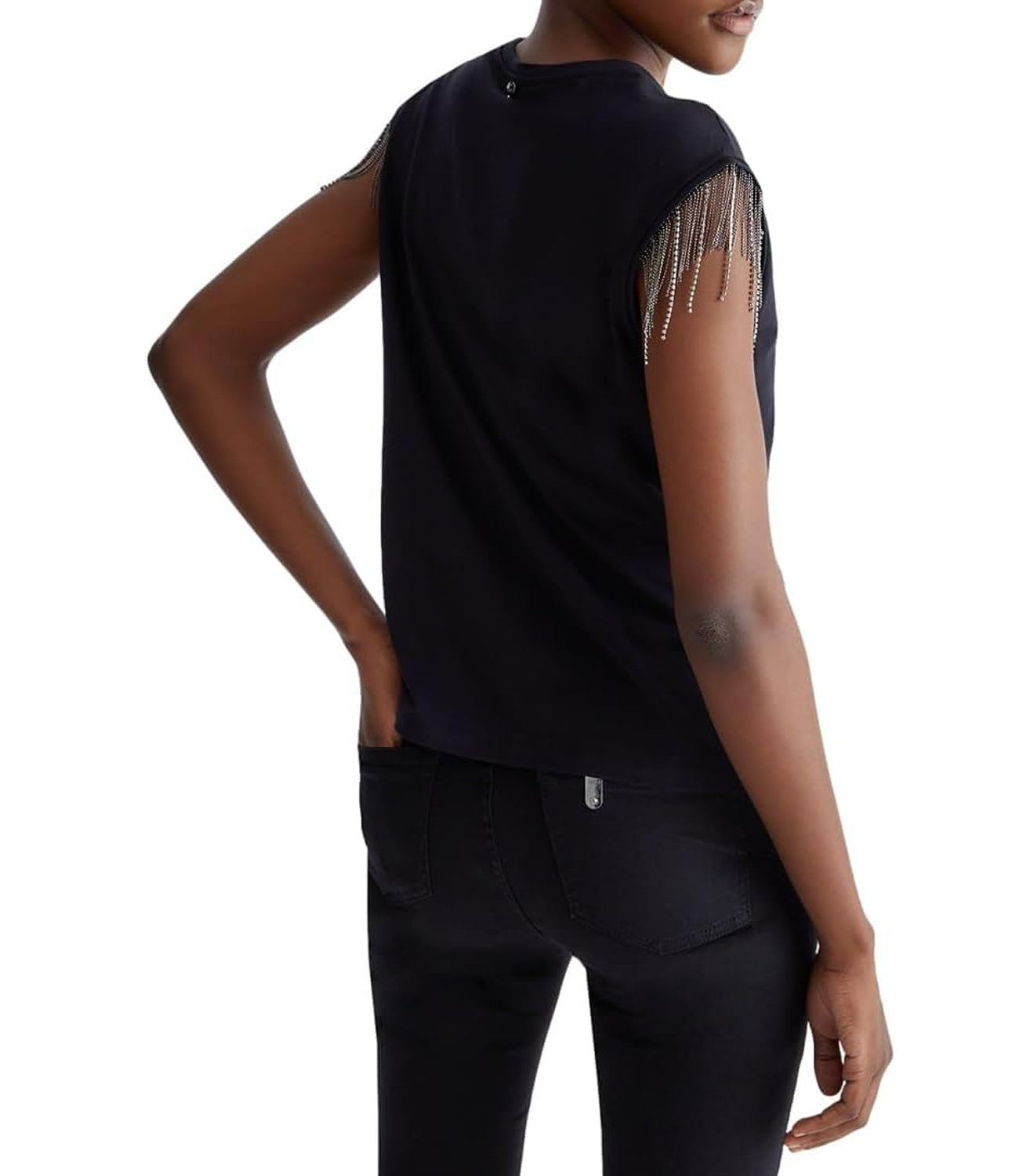 Liu Jo T-shirt Donna Mod. WA4016 J5003 Q9997 BLACK Nero