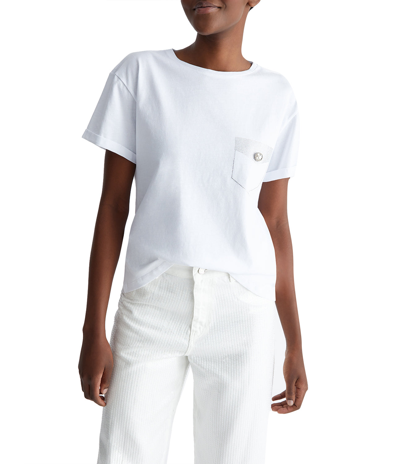 Liu Jo T-shirt Donna Mod. WA4050 J6308 Q9991 WHITE Bianco