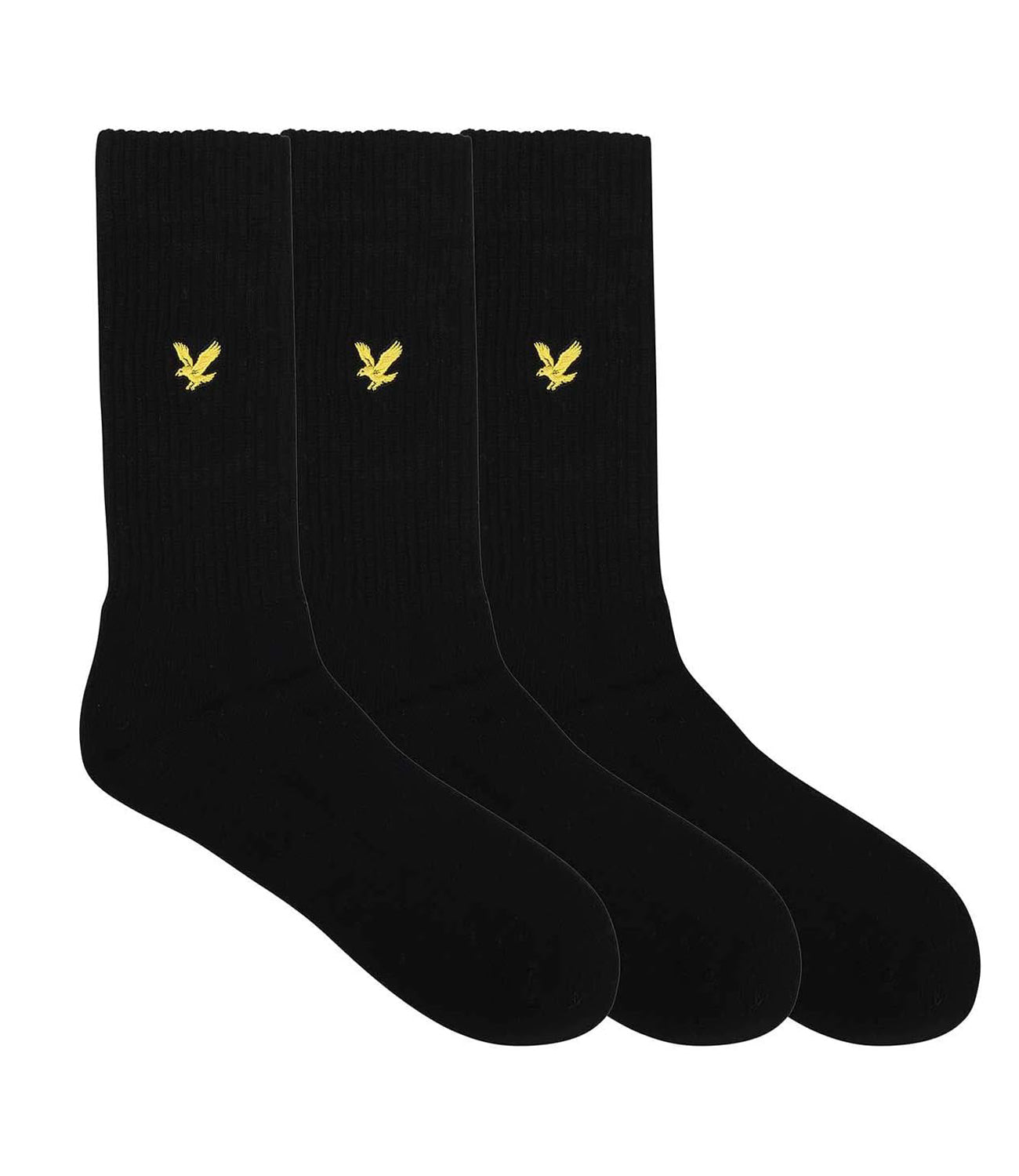 Lyle & Scott Lyle & Scott Calzini Unisex Mod. SPRTSK502 3PACK Black Black Nero