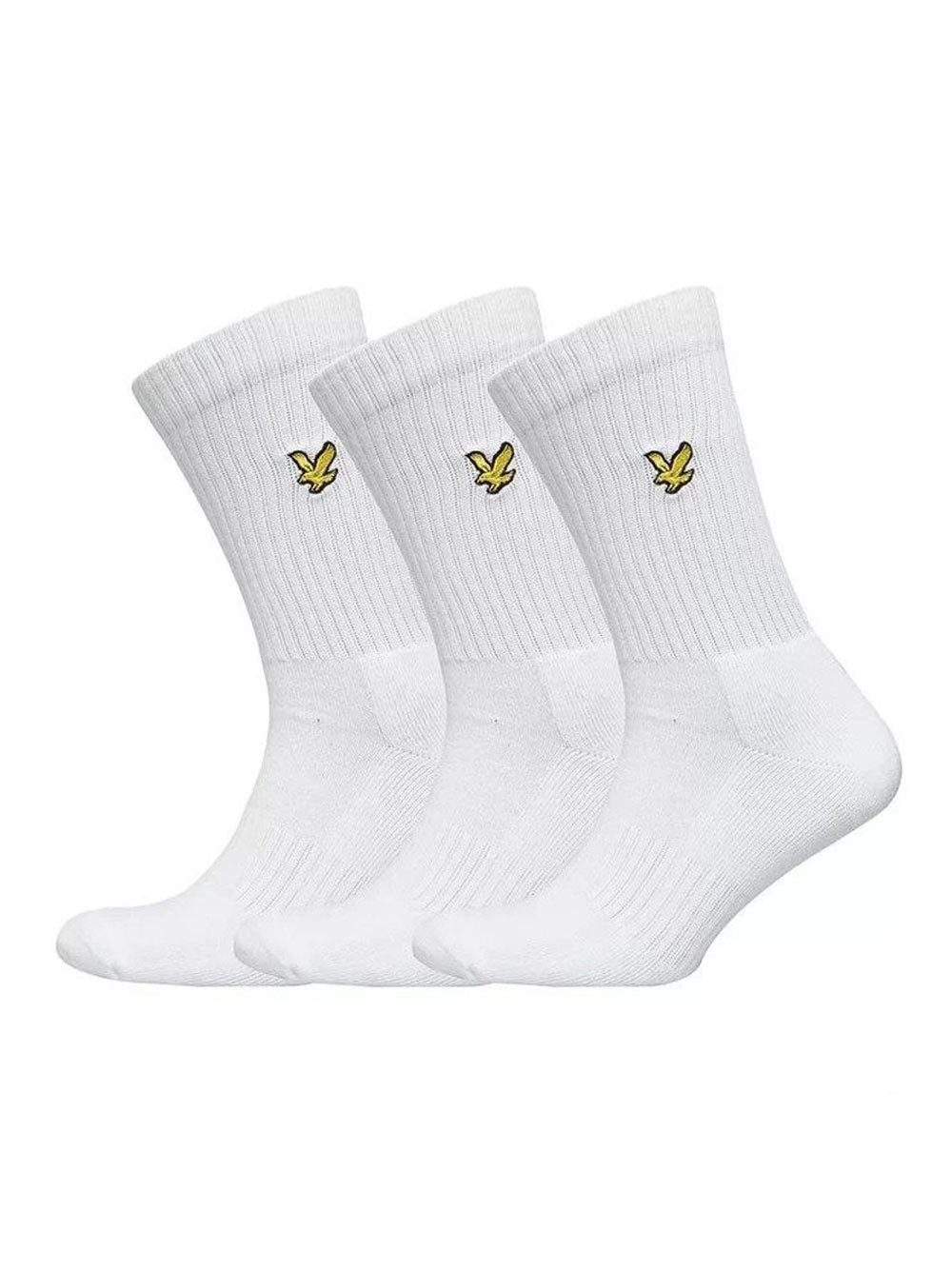 Lyle & Scott Calzini Lyle & Scott Hamilton Pack Of 3 da Uomo - Bianco