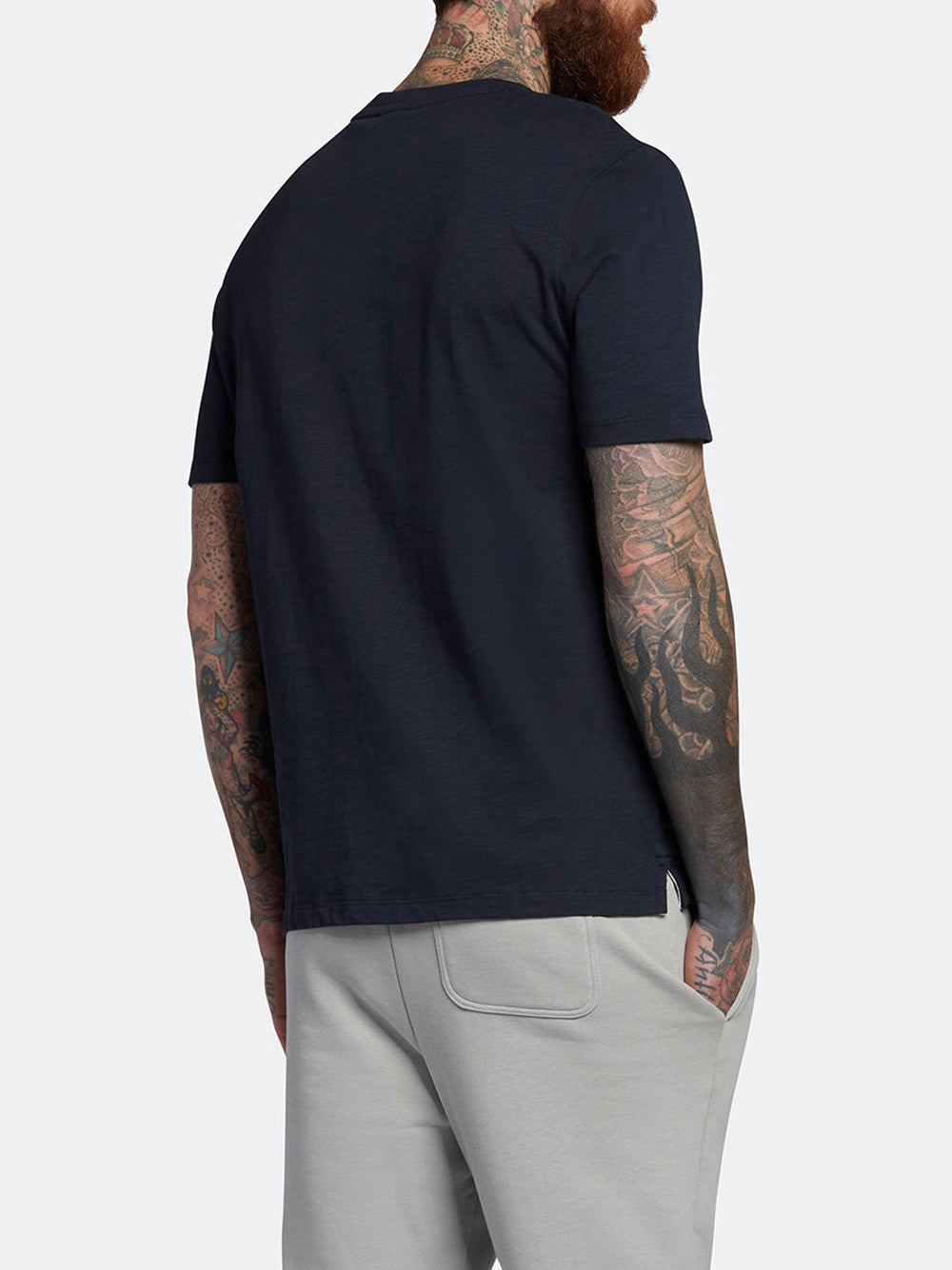 Lyle & Scott T-shirt Lyle & Scott Slub da Uomo - Blu
