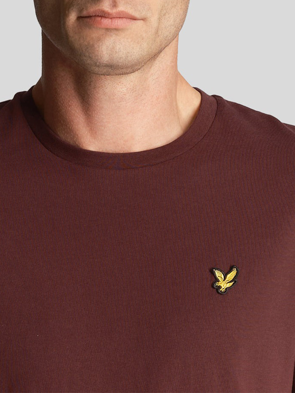 Lyle & Scott T-shirt Lyle & Scott Plain da Uomo - Bordeaux