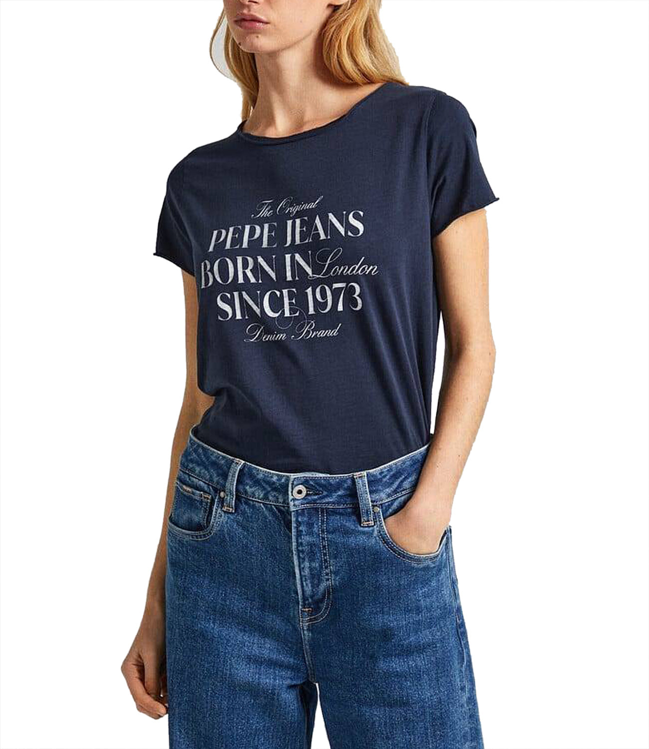 Pepe Jeans T-shirt Donna Mod. PL505822 594 Blu