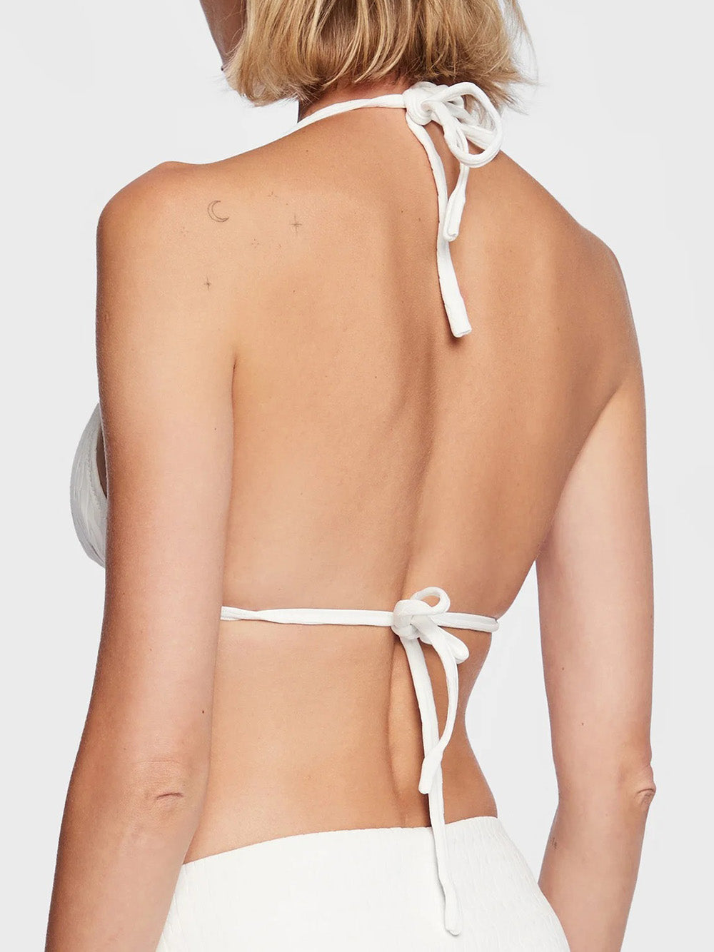 Bikini Pezzo Sopra Ralph Lauren Tall Slider Triangle da Donna - Bianco