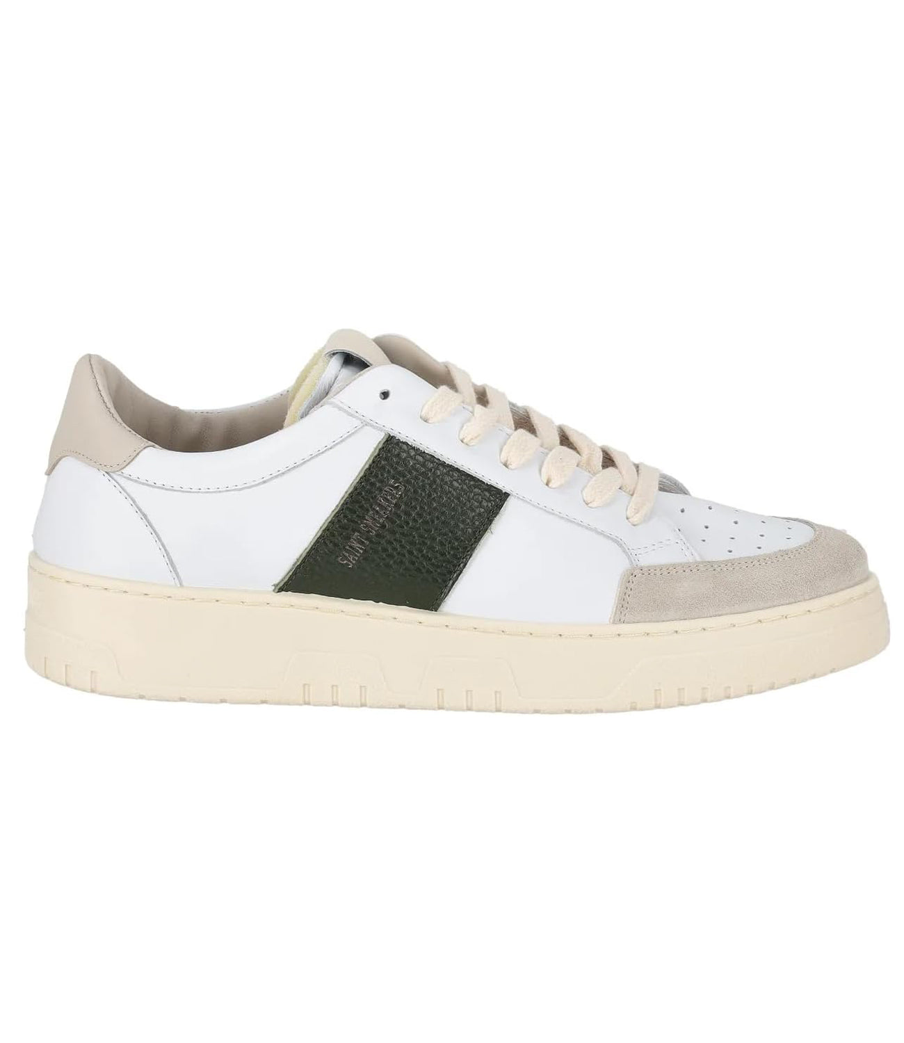 SAINT SNEAKERS Sneakers Uomo Mod. SAIL /OLIVA White Bianco