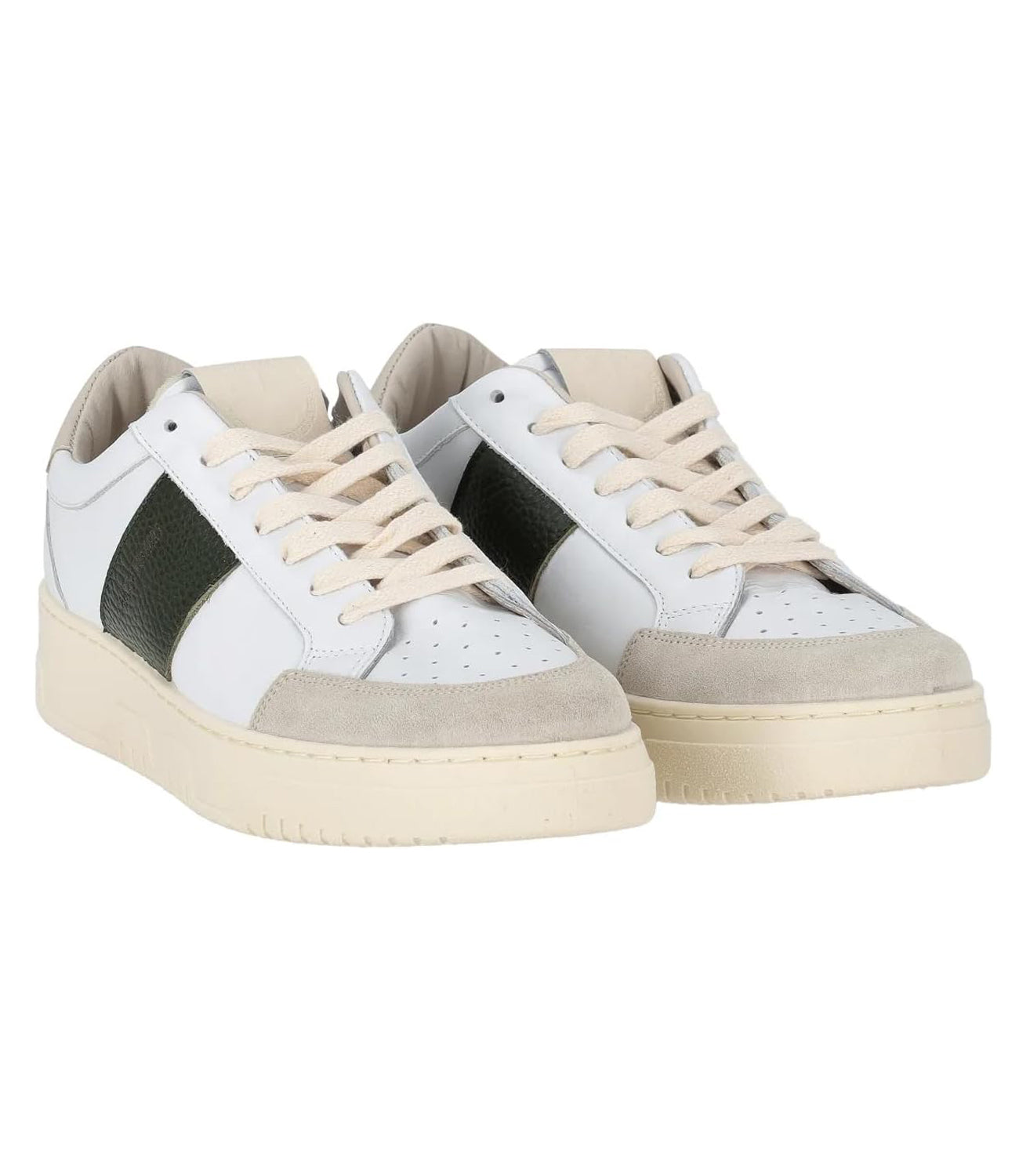 SAINT SNEAKERS Sneakers Uomo Mod. SAIL /OLIVA White Bianco