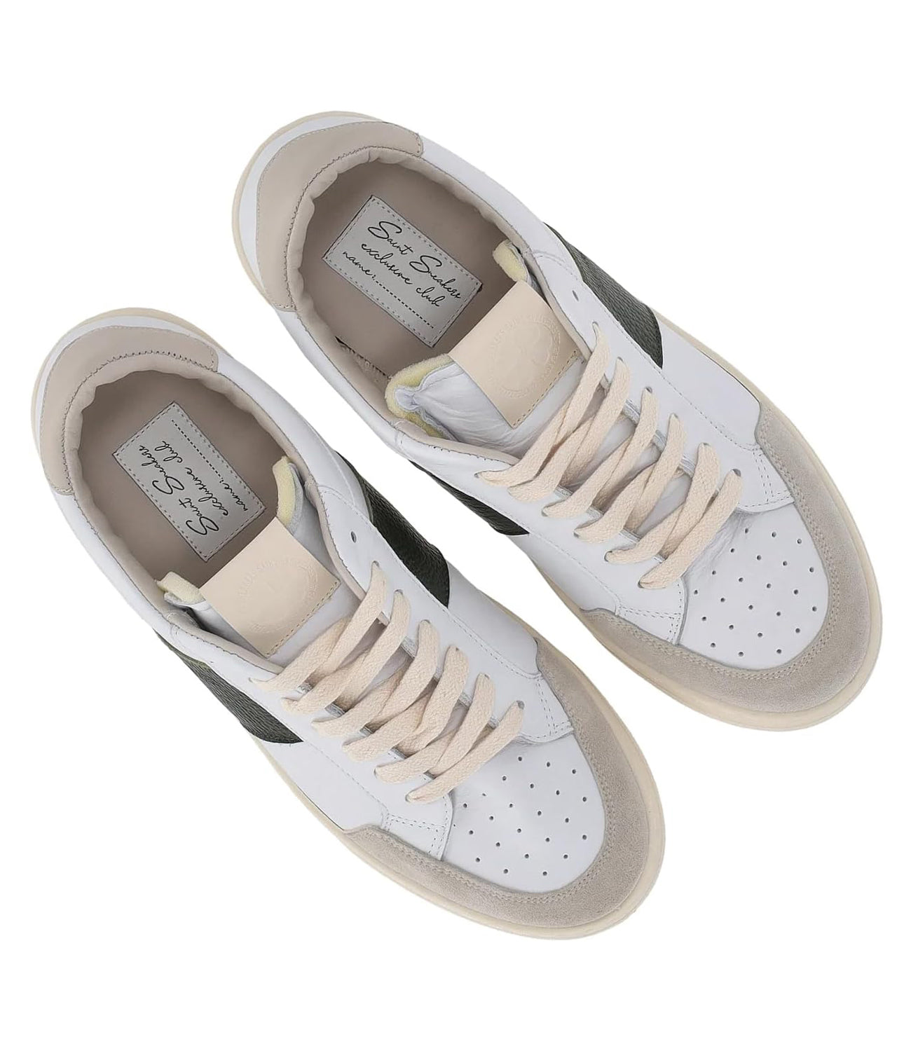 SAINT SNEAKERS Sneakers Uomo Mod. SAIL /OLIVA White Bianco