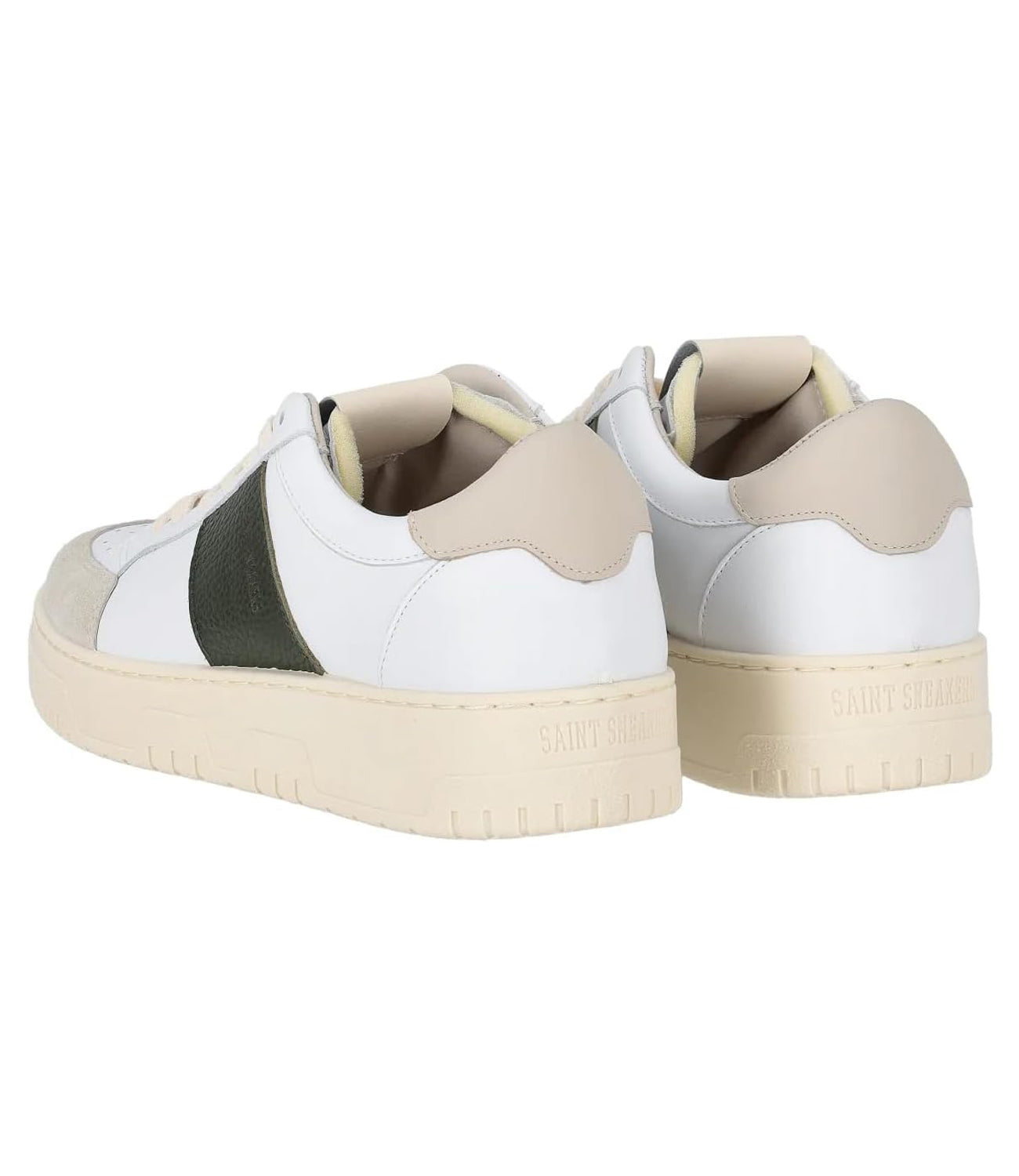 SAINT SNEAKERS Sneakers Uomo Mod. SAIL /OLIVA White Bianco