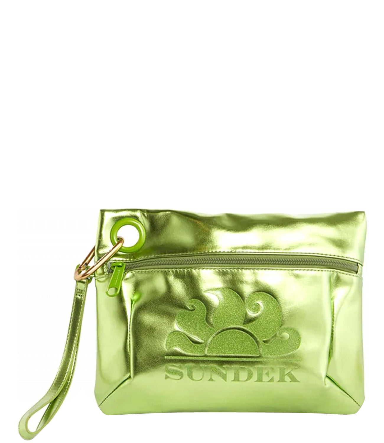 Sundek Pochette Unisex Mod. AW416ABPU7LA LAMINATED CLUTCH BAG 267LA Verde