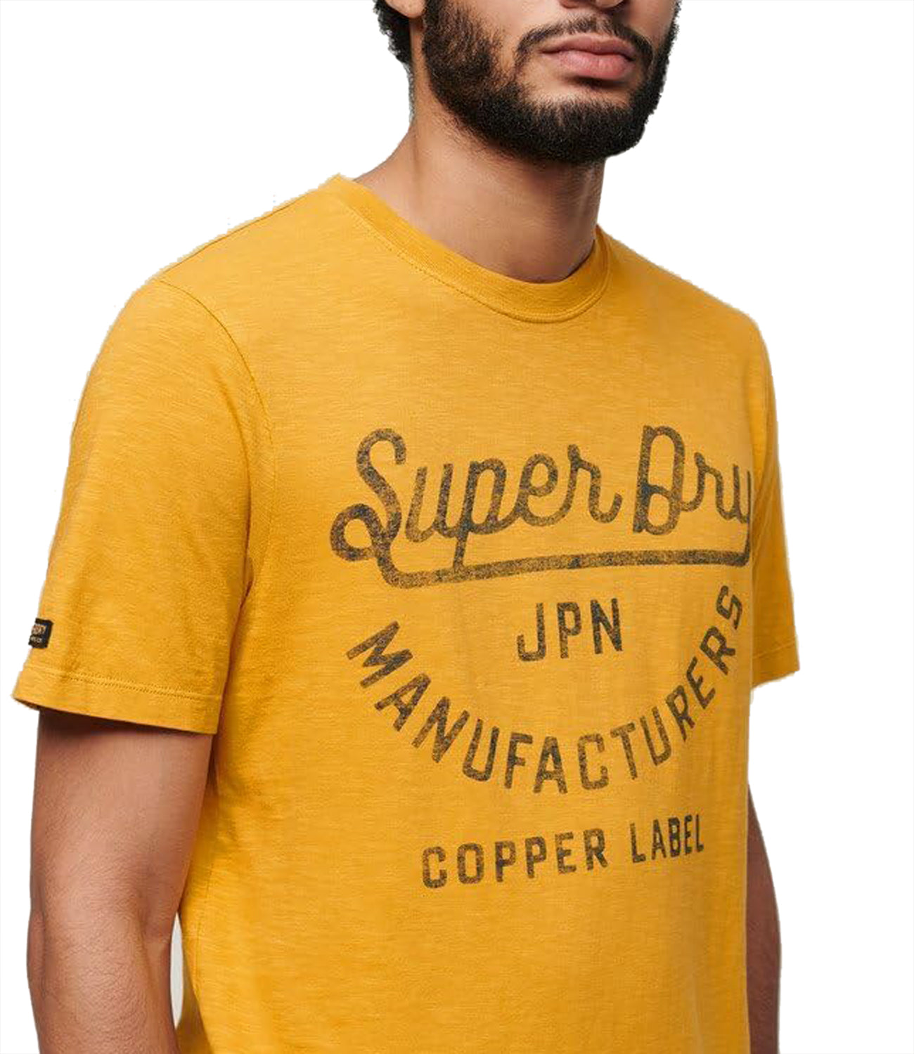 Superdry T-shirt Uomo Mod. M1011905A 2AO Giallo