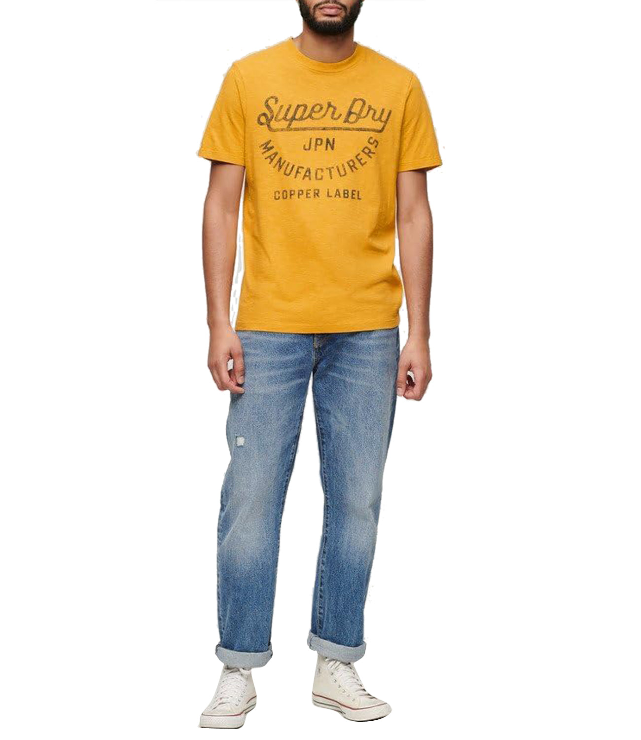 Superdry T-shirt Uomo Mod. M1011905A 2AO Giallo