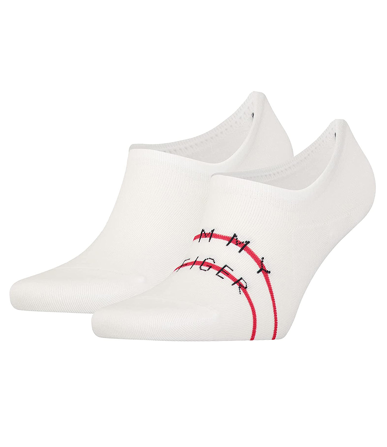 Tommy Hilfiger Calzini Uomo Mod. 701222189 2PACK SOLETTA 001 White Bianco