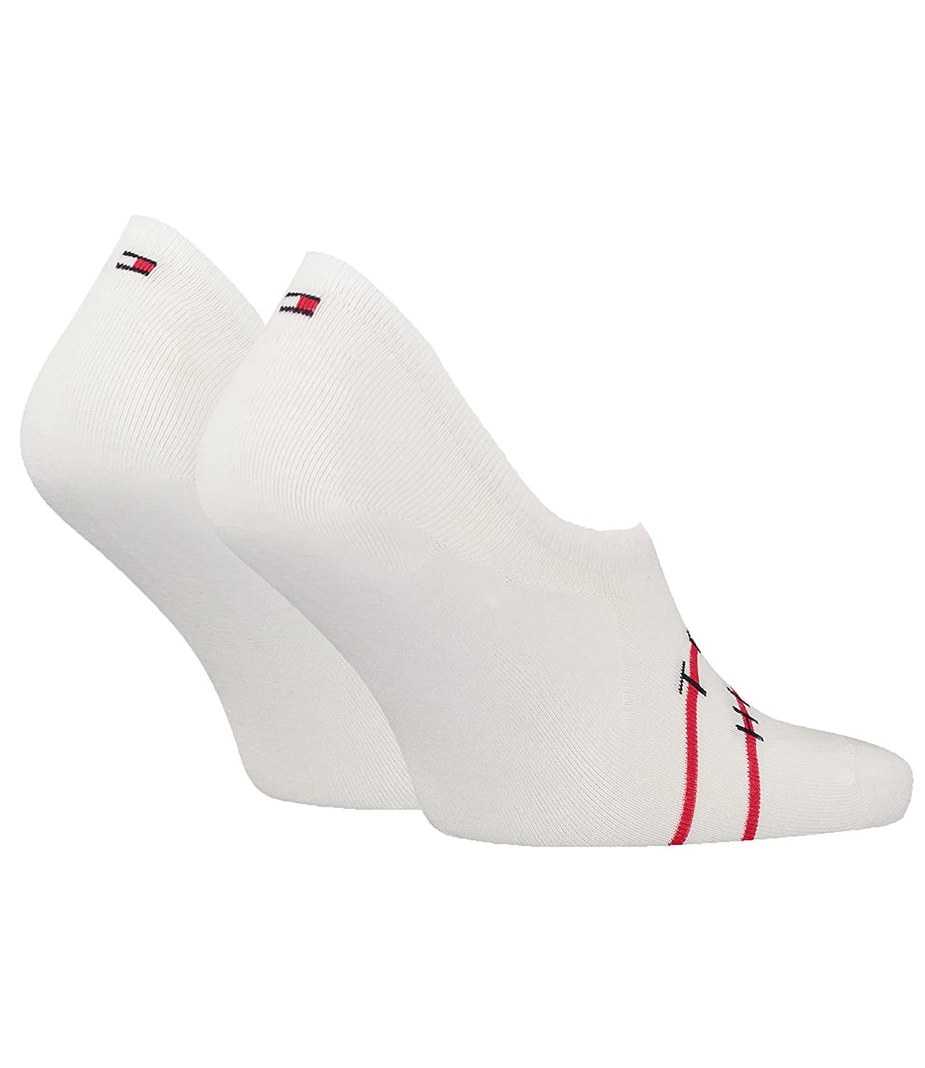 Tommy Hilfiger Calzini Uomo Mod. 701222189 2PACK SOLETTA 001 White Bianco