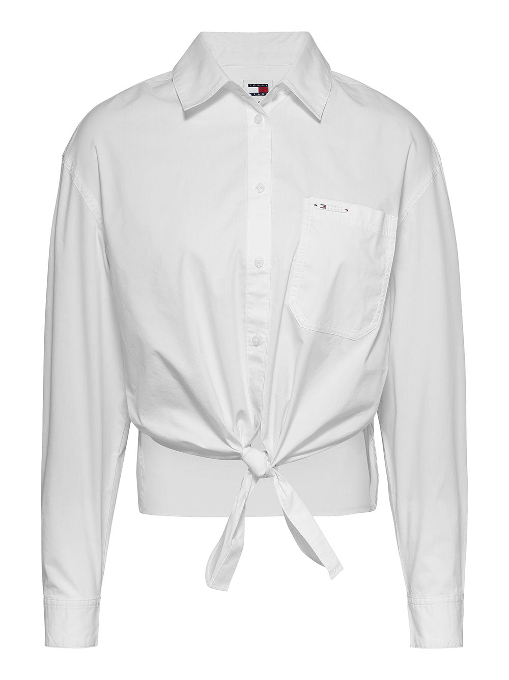 Camicia Casual Tommy Hilfiger Front Tie da Donna - Bianco