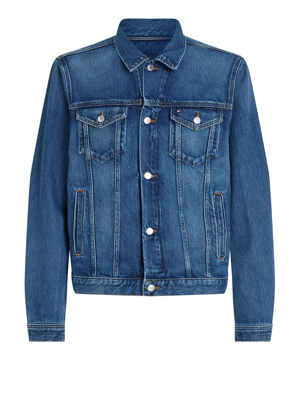 Giubbino di Jeans Tommy Hilfiger Trucker da Uomo - Denim