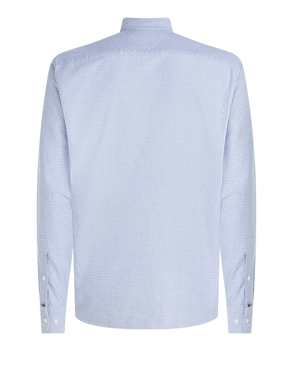 Camicia Classica Tommy Hilfiger Oxford Dobby da Uomo - Celeste