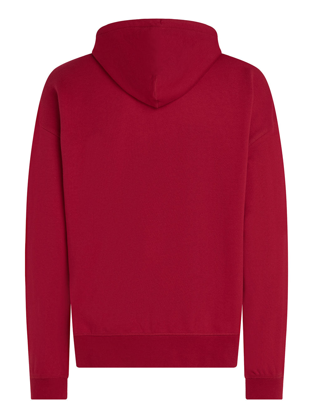 Felpa Cappuccio Tommy Hilfiger Monotype Embro da Uomo - Rosso