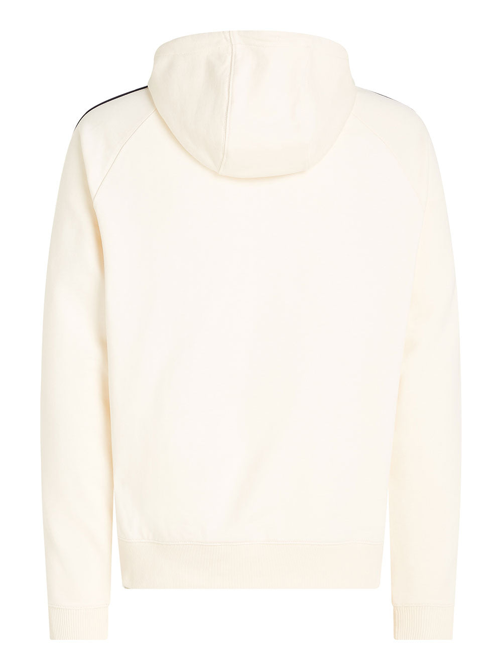 Felpa Cappuccio Tommy Hilfiger Global Stripe da Uomo - Bianco
