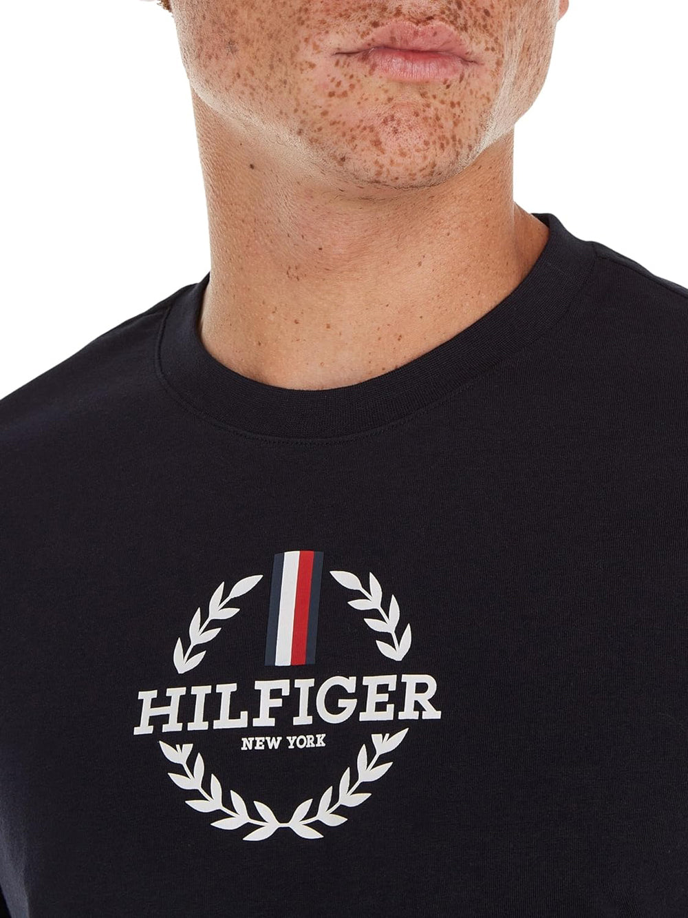 Tommy Hilfiger T-shirt Uomo Mod. MW0MW34388 DW5 Blu