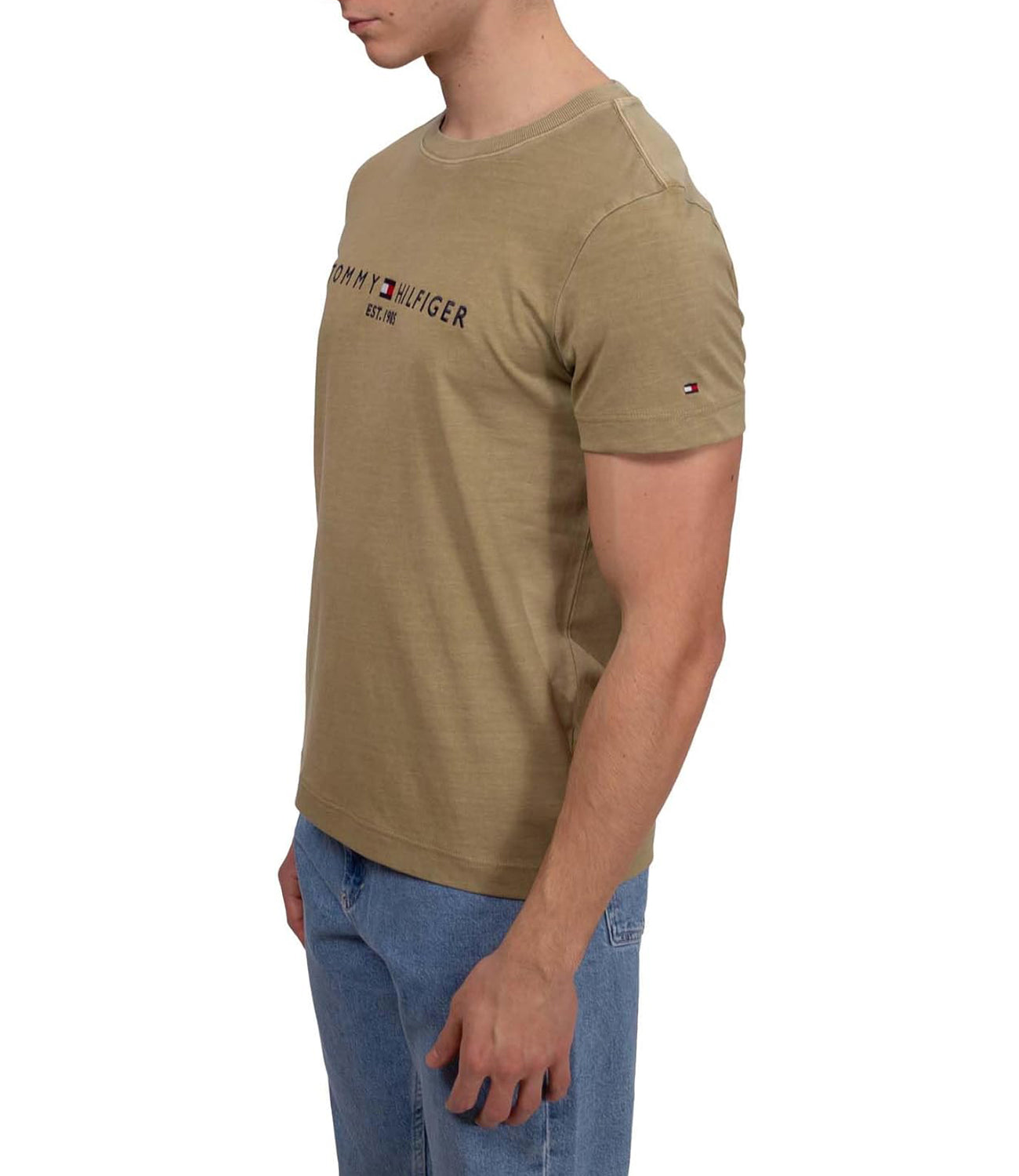 Tommy Hilfiger T-shirt Uomo Mod. MW0MW35186 L9F Olive Verde