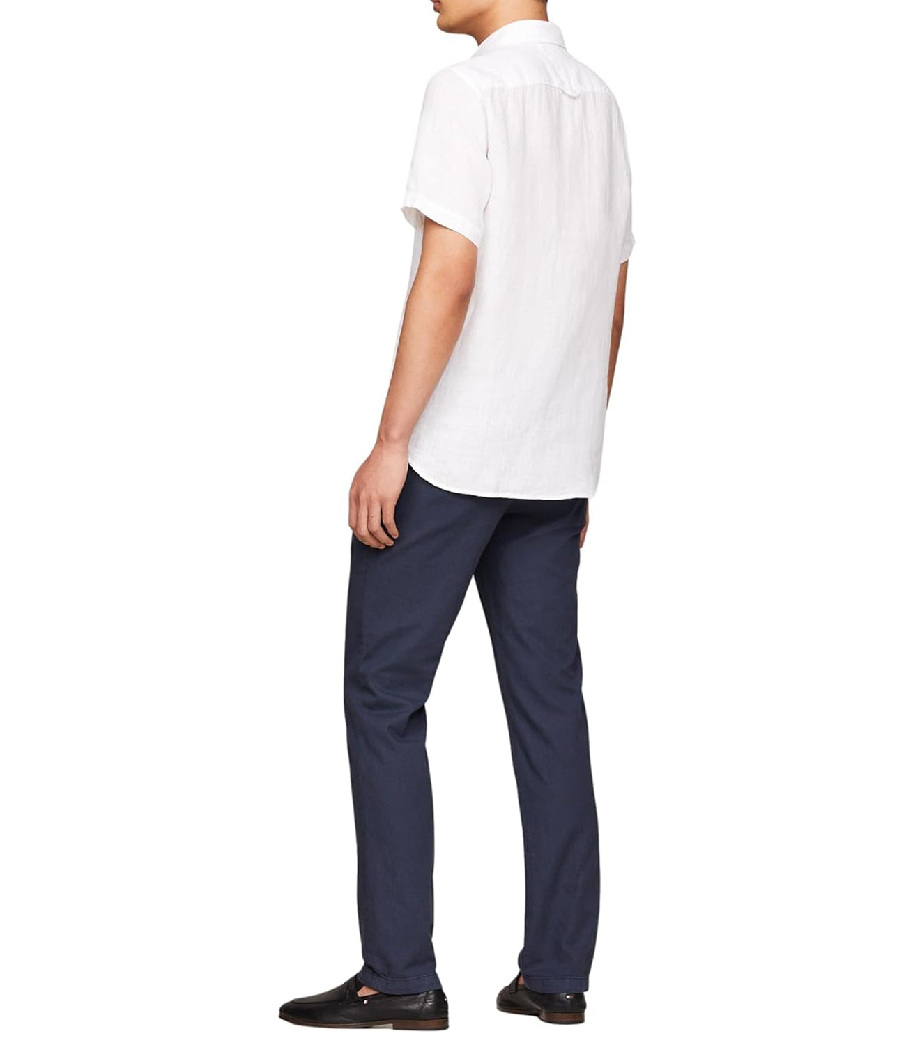 Tommy Hilfiger Camicia Manica Corta Uomo Mod. MW0MW35207 YCF White Bianco